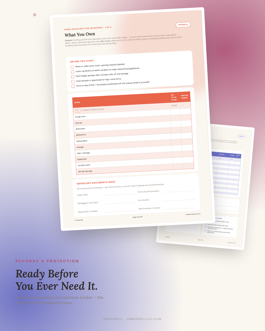 Your Home, Handled — The Complete Home Maintenance Planner